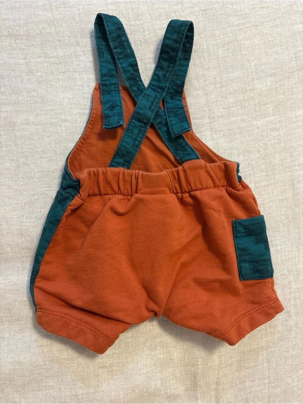BoxLunch Disney Emperor's New Groove Kuzco Overalls Set Boom Baby Shortalls 3M